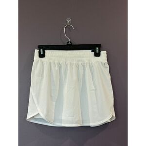 NWT DSG Mid-Rise Stride Run Skort White Size Girls XL